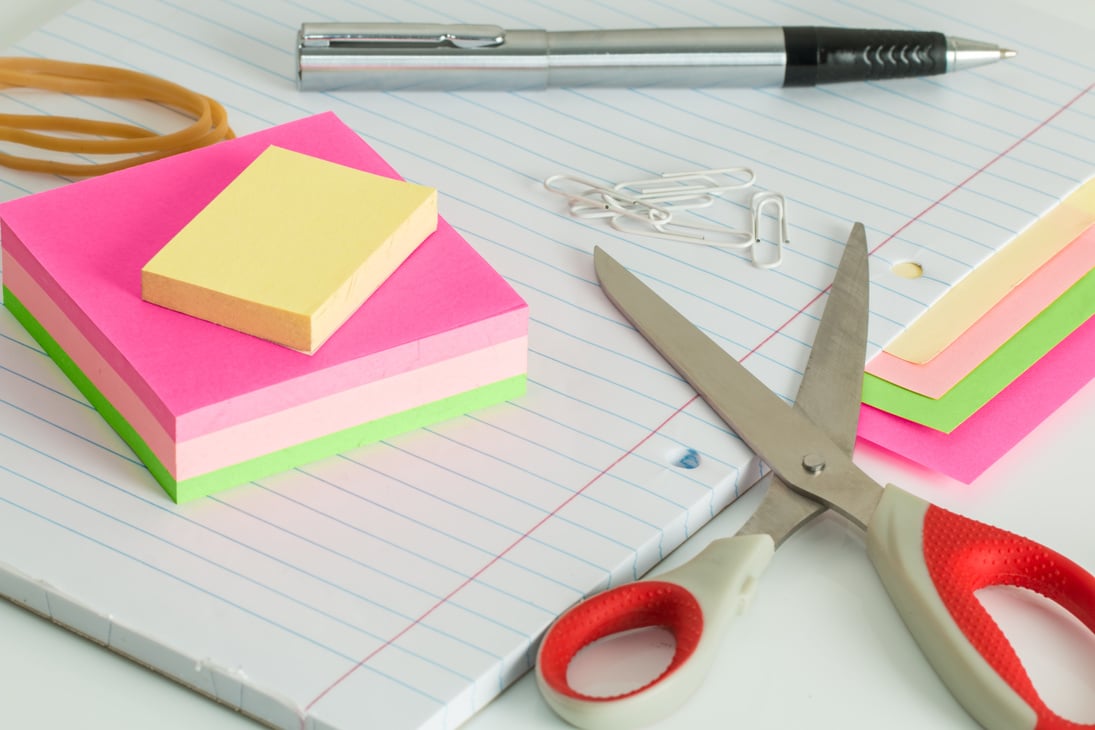 School Supplies on a Desk